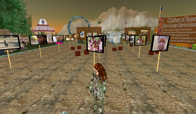 Children of Heaven Exhibit in Rachelville, Imagination Island, Second Life